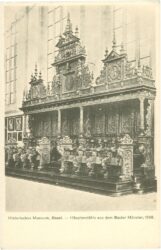 basel, historisches museum, häupterstühle aus dem baseler münster