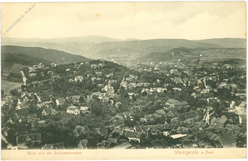 wernigerode, blick von der schlossstrasse wernigerode, blick von der schlossstrasse