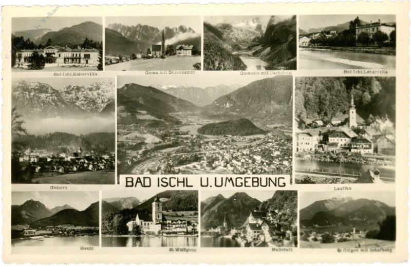 bad ischl, und umgebung, multiansicht
