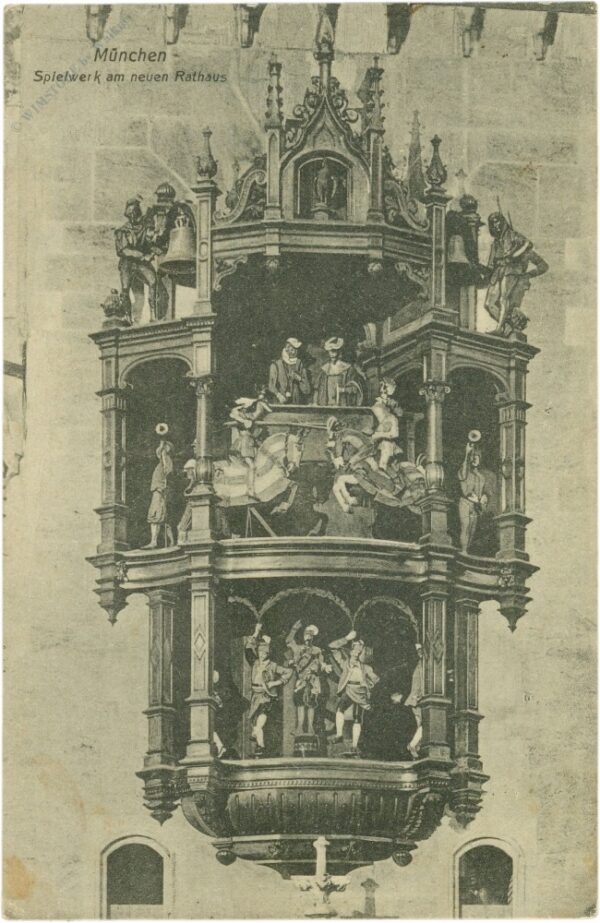 münchen, spielwerk am neuen rathaus