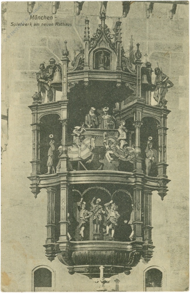 münchen, spielwerk am neuen rathaus