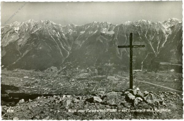 innsbruck, blick vom patscherkofel auf innsbruck und nordkette