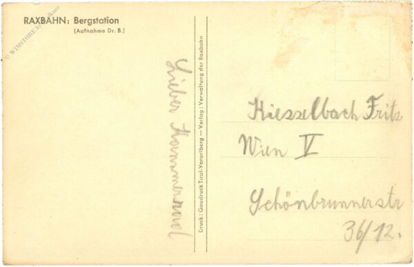 rax, raxbahn, bergstation
