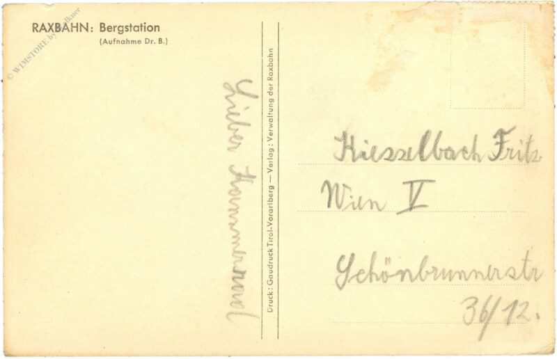 rax, raxbahn, bergstation