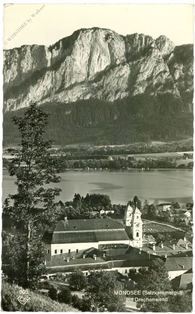 mondsee, mit drachenwand mondsee, mit drachenwand