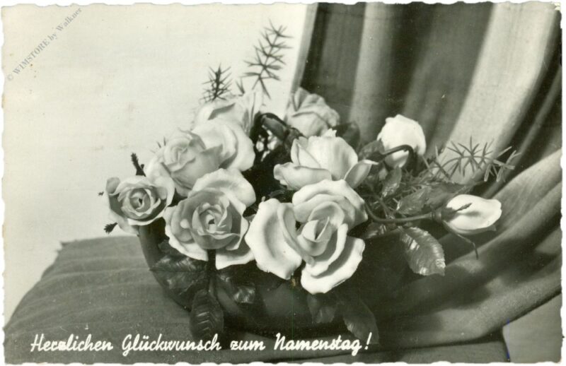 namenstag, blumenschale