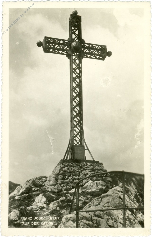 bad ischl, franz josef kreuz auf der katrin bad ischl, franz josef kreuz auf der katrin