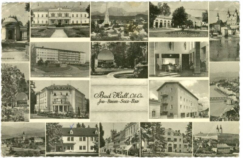bad hall, multiansicht bad hall, multiansicht