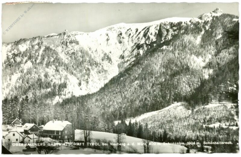 neuberg an der mürz, oberwallners gastwirtschaft, schneealpe, schönhaltereck