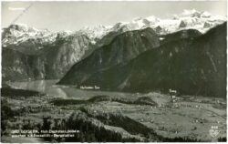 bad goisern, hoher dachstein, gesehen von der sessellift bergstation