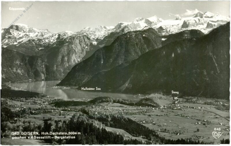 bad goisern, hoher dachstein, gesehen von der sessellift bergstation bad goisern, hoher dachstein, gesehen von der sessellift bergstation
