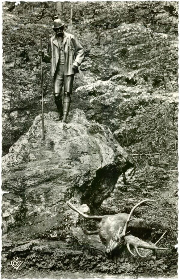 bad ischl, jagdstandbild kaiser franz josefs