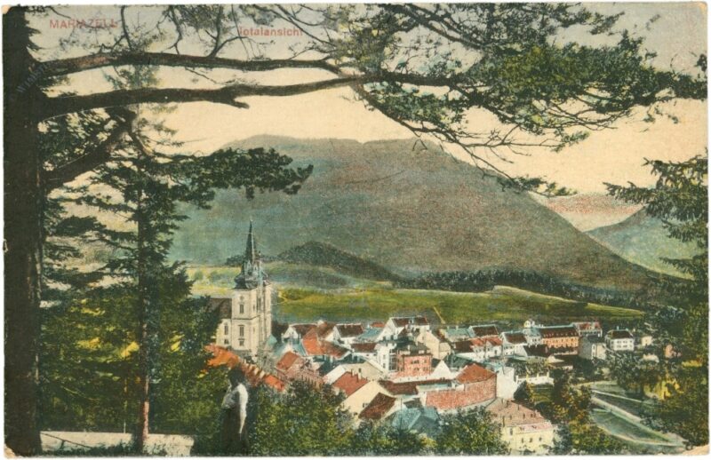 mariazell, totalansicht mariazell, totalansicht