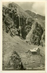 schladminger tauern, gollinghütte mit pfeiler und geinkel