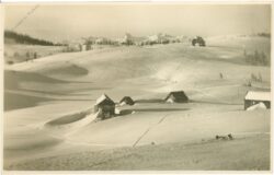 verschneite landschaft
