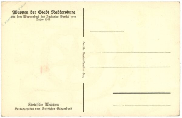 bad radkersburg, wappen der stadt radkersburg
