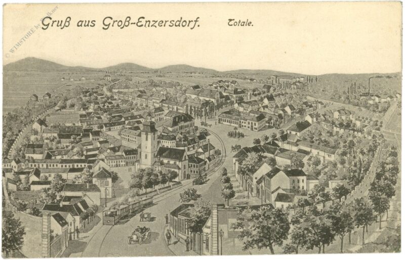 groß enzersdorf, gruss aus, totale groß enzersdorf, gruss aus, totale