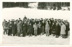 gruppenbild skikurs 1955