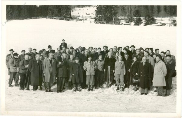 gruppenbild skikurs 1955