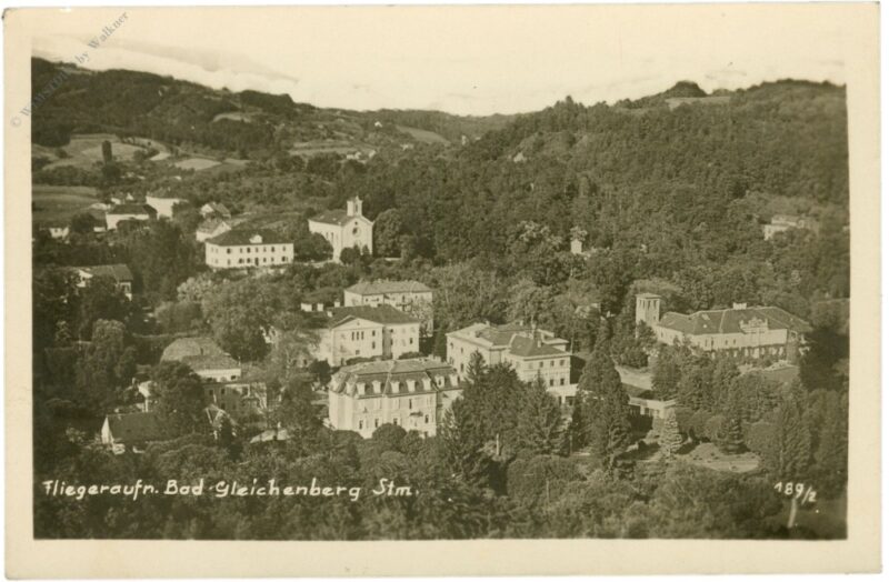 bad gleichenberg, fliegeraufnahme bad gleichenberg, fliegeraufnahme