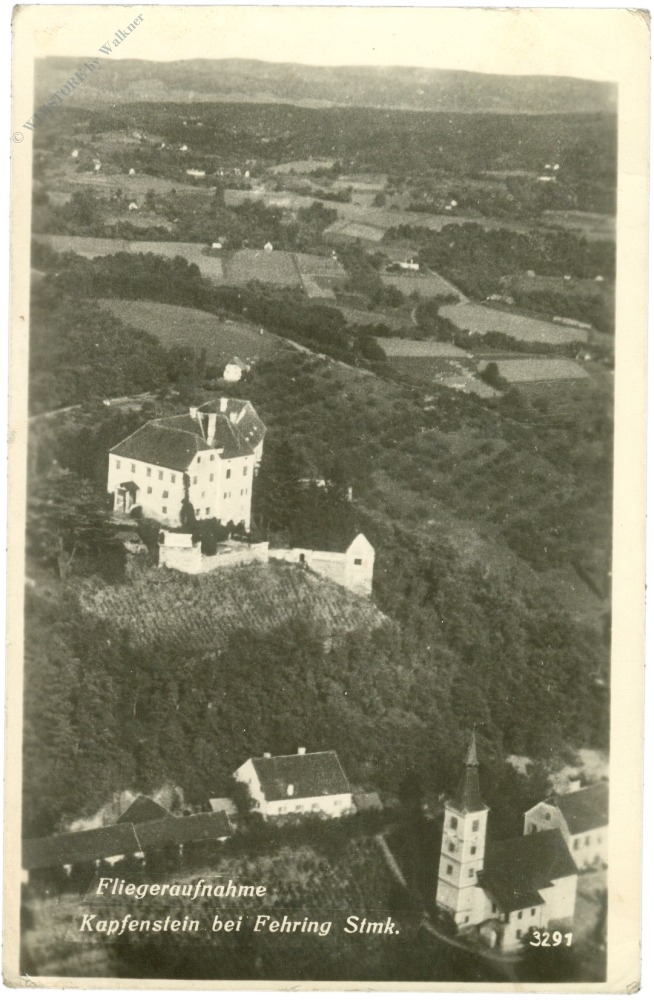kapfenstein, fliegeraufnahme kapfenstein, fliegeraufnahme