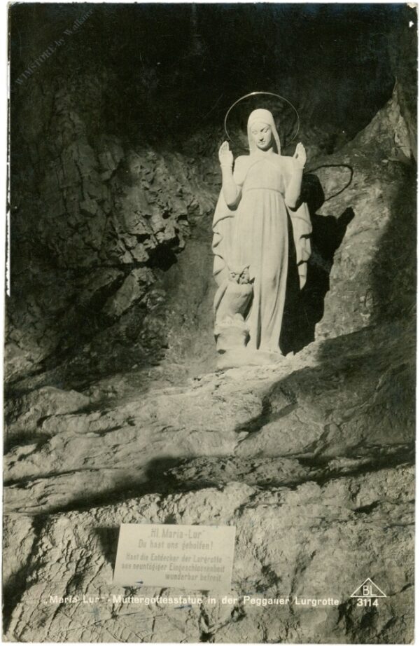 peggau, maria lur muttergottesstatue in der peggauer lurgrotte