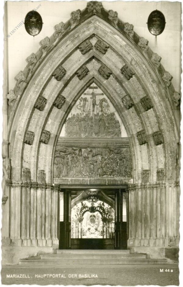 mariazell, hauptportal der basilika