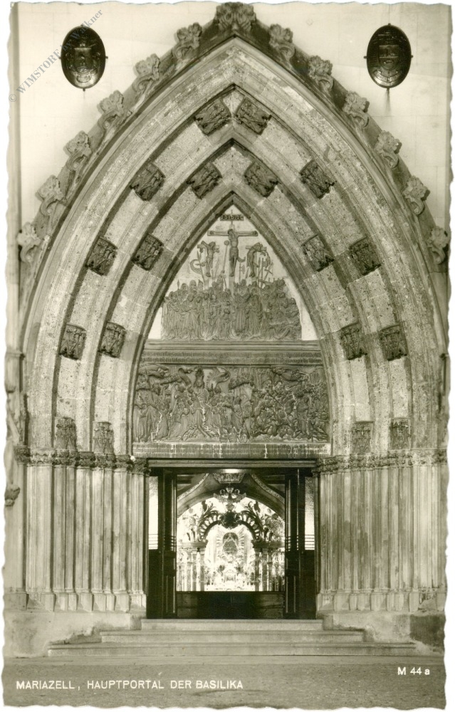 mariazell, hauptportal der basilika