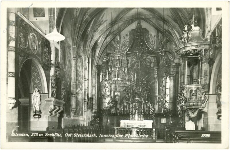 straden, inneres der pfarrkirche straden, inneres der pfarrkirche