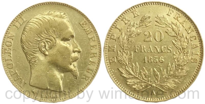 frankreich, 20 francs 1851 a, km y#10, gold, ss vz (kopie) frankreich, 20 francs 1851 a, km y#10, gold, ss vz (kopie)
