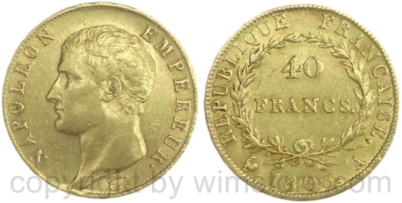 frankreich, 40 francs an xi, km c# 147, gold, ss (kopie) frankreich, 40 francs an xi, km c# 147, gold, ss (kopie)