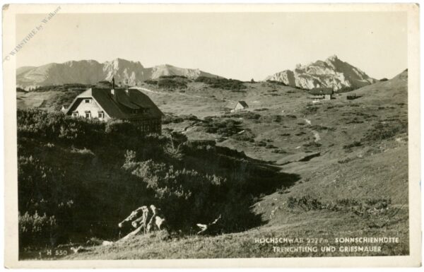 hochschwab, sonnschienhütte, trenchtling und griesmauer