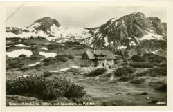 hochschwab, sonnschienhütte mit ebenstein und polster