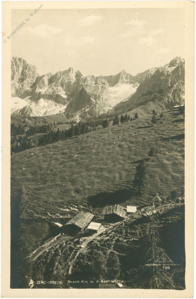 dachstein, brandalm mit der austriahütte