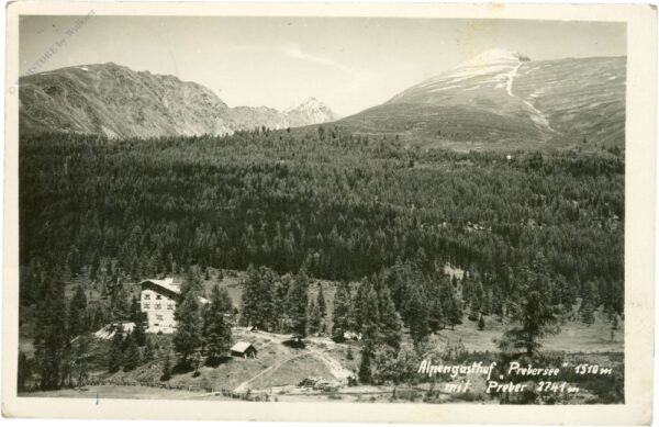 tamsweg, alpengasthof prebersee mit preber