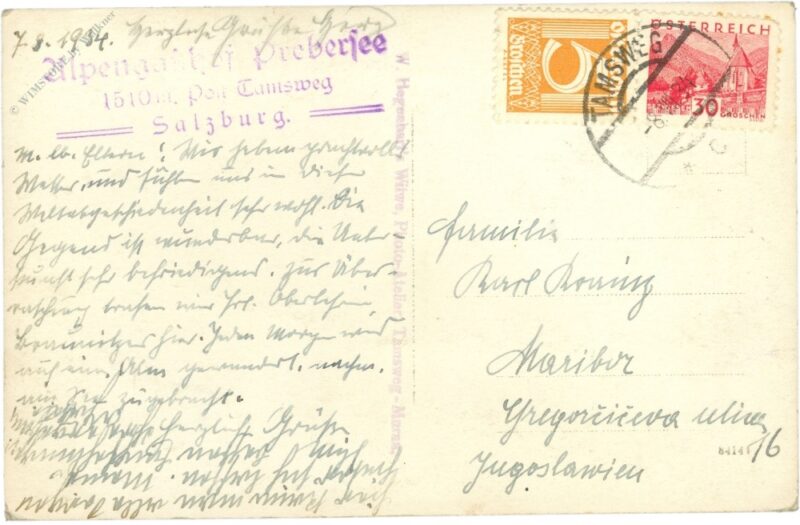 tamsweg, alpengasthof prebersee mit preber