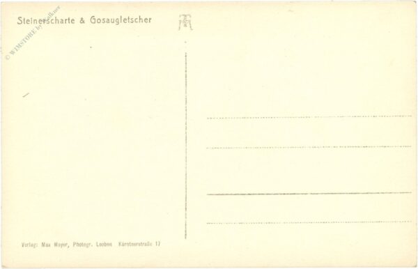 gosau, gosaugletscher und steinerscharte