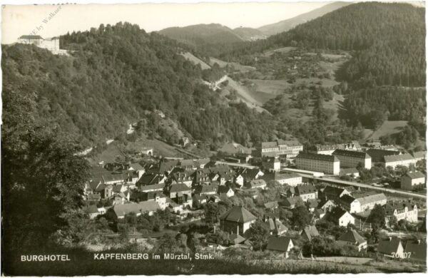 kapfenberg, burghotel, ortsansicht