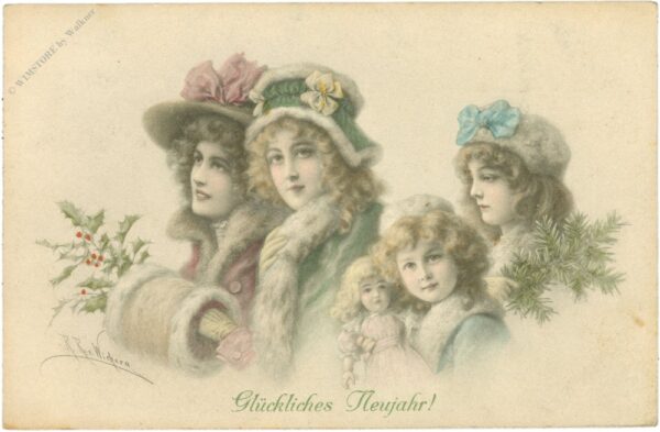 neujahr, mädchen