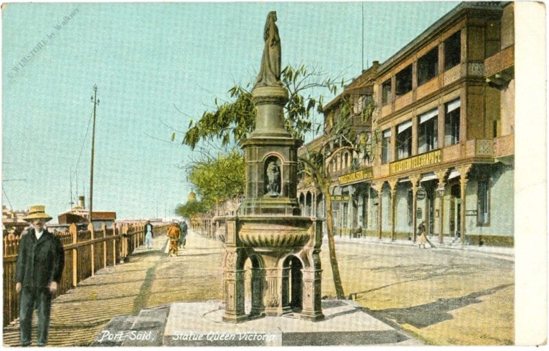 port said, statue queen victoria port said, statue queen victoria