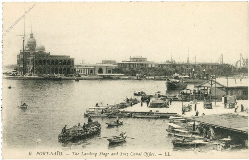port said, landing stage and suez canal office port said, landing stage and suez canal office