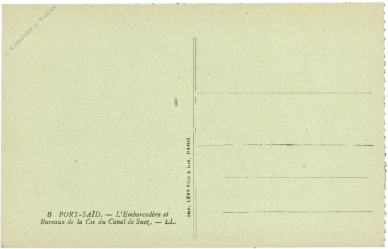 port said, landing stage and suez canal office