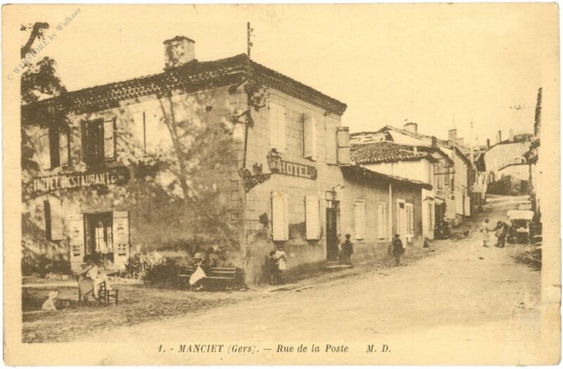 manciet, rue de la poste