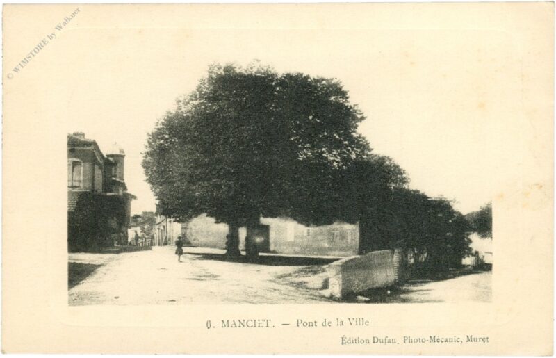 manciet, pont de la ville