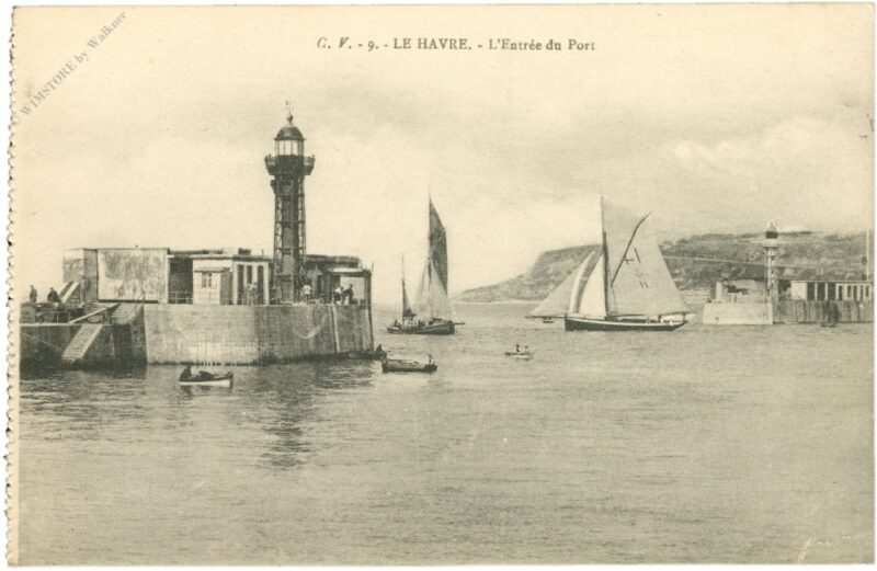le havre, hafeneinfahrt le havre, hafeneinfahrt