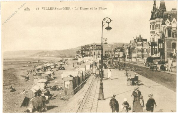 villers sur mer, la digue et la plage