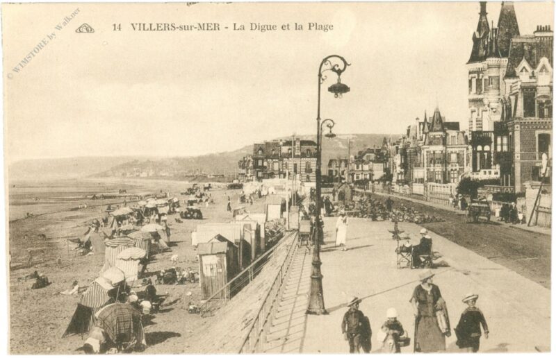 villers sur mer, la digue et la plage