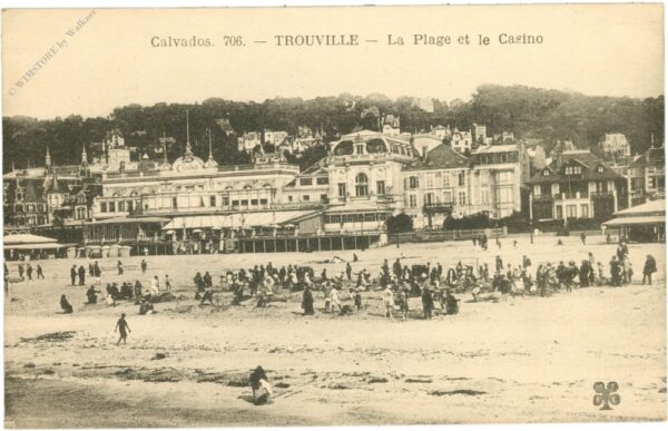 trouville, la plage et le casino