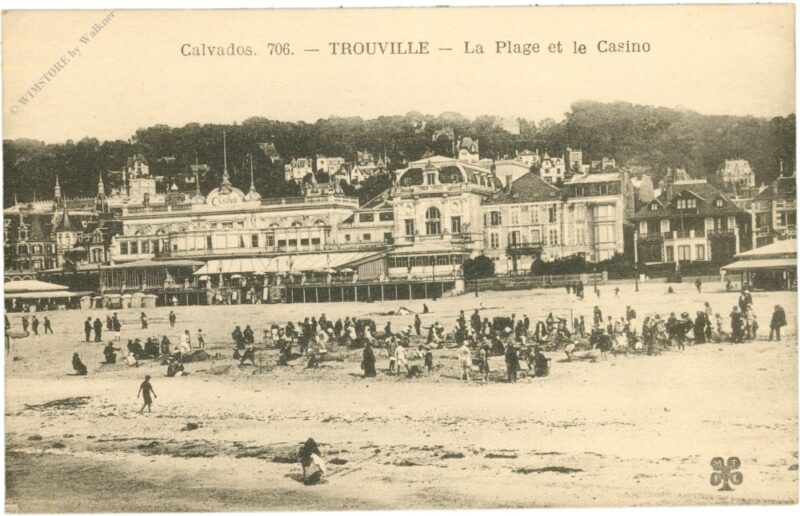 trouville, la plage et le casino