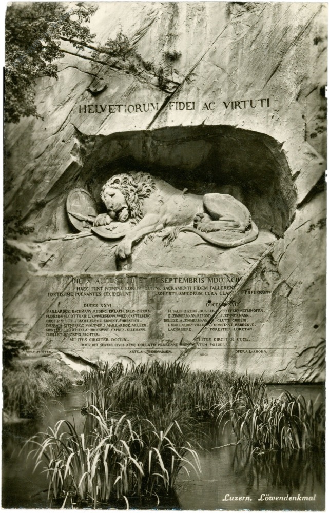 luzern, löwendenkmal luzern, löwendenkmal